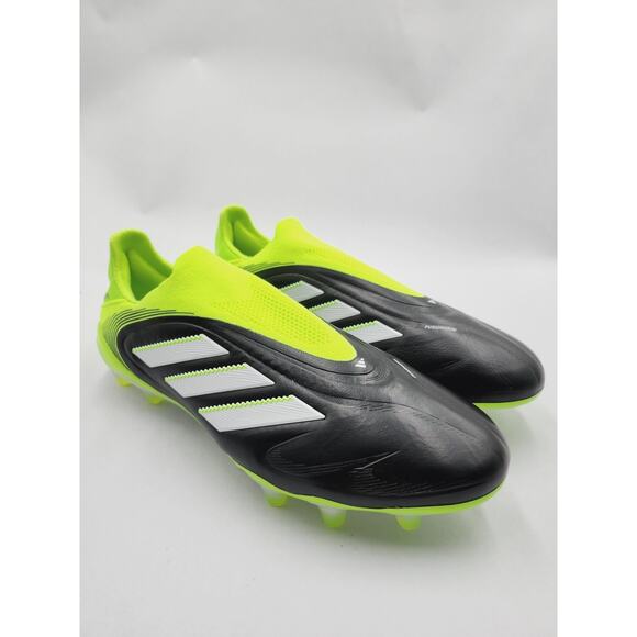 size 7 Men\'s Adidas Copa Pure 3 Elite Laceless FG Cleats Black JH6302